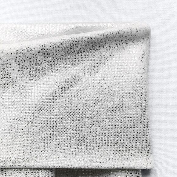 Zara metallic off shoulder sweater - Picture 6 of 6